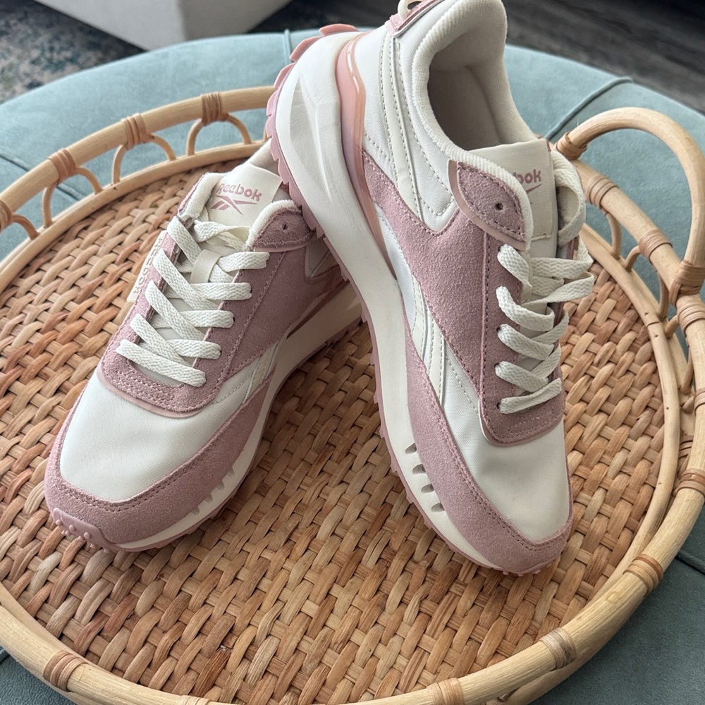 Reebok Forte Racer Women's Smokey Rose and White Sneakers